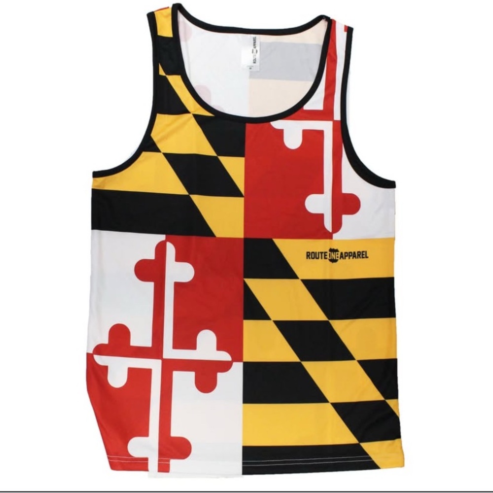 Men's Bold Maryland Flag Tank Top NWT! Size XL.